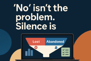 Business owner reviewing lead pipeline and choosing between lost and abandoned lead reactivation strategies.