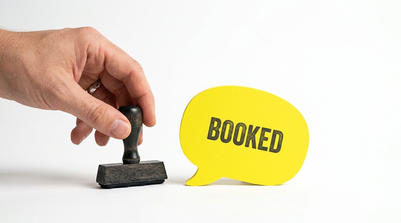 A WhatsApp AI chatbot should end in a booking